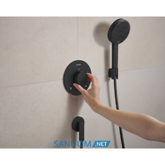 ECOSTAT COMFORT S термостат для 2х споживачів, ПМ, чорний матовий