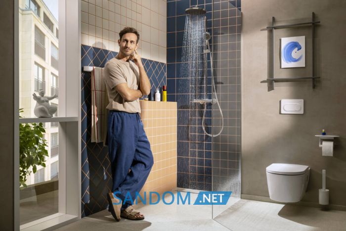 ACTIVERA S 240 1jet EcoSmart Showerpipe душова система з термостатом, хром