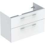 SELNOVA SQUARE тумба під умивальник slim rim 100 см, з двома ящиками 98.8x63.5x50.2 см,білий