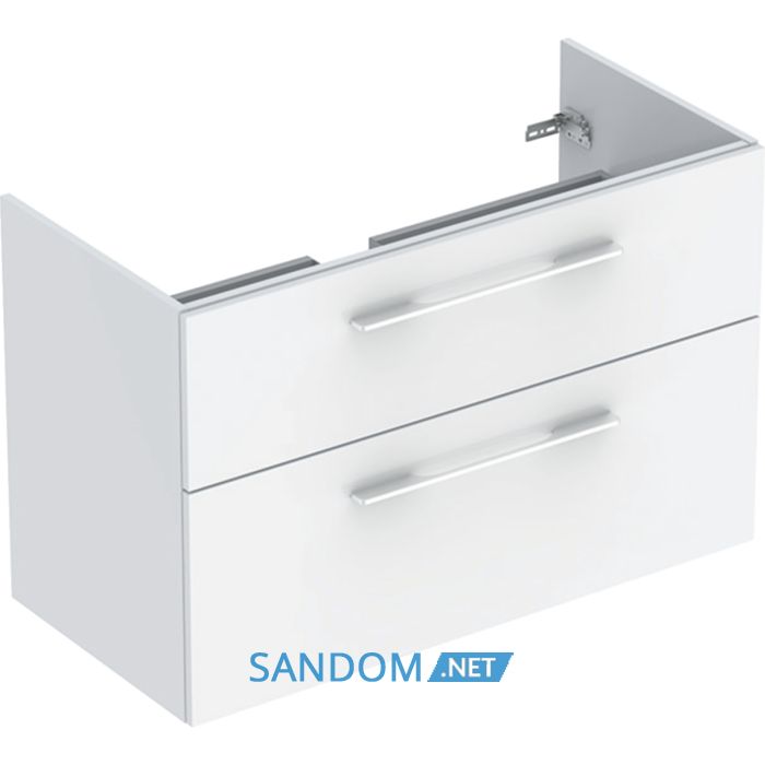 SELNOVA SQUARE тумба під умивальник slim rim 100 см, з двома ящиками 98.8x63.5x50.2 см,білий