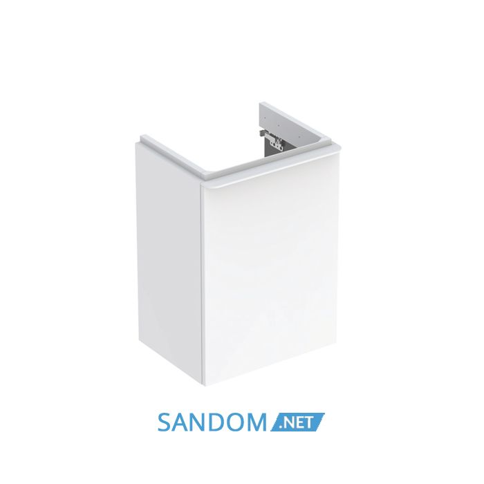 SMYLE SQUARE шафка для умивальника 45см , з одними дверима 44.2x61.7x35.6см, дверцята петлі зліва, білий
