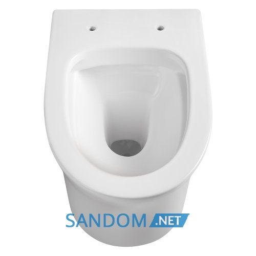 AGUA RONDA унітаз 54*36*36см підвісний без обідка, сидіння тверде slim slow-closing