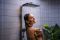 RAINDANCE ALIVE Q Showerpipe душова система 210/340  2jet, з термостатом, шліфованна бронза