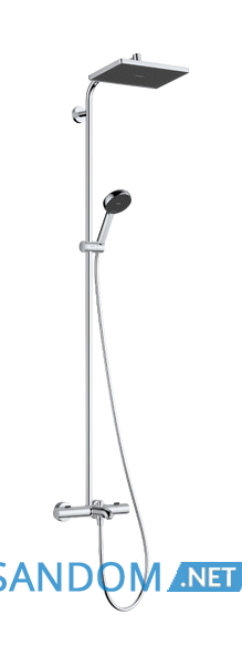 ACTIVERA Q 290/180 1jet EcoSmart Showerpipe душова система з термостатом для ванни, хром