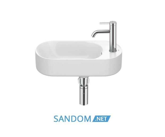 MERIDIAN асиметричний Compacto 50x27,5 см, білий