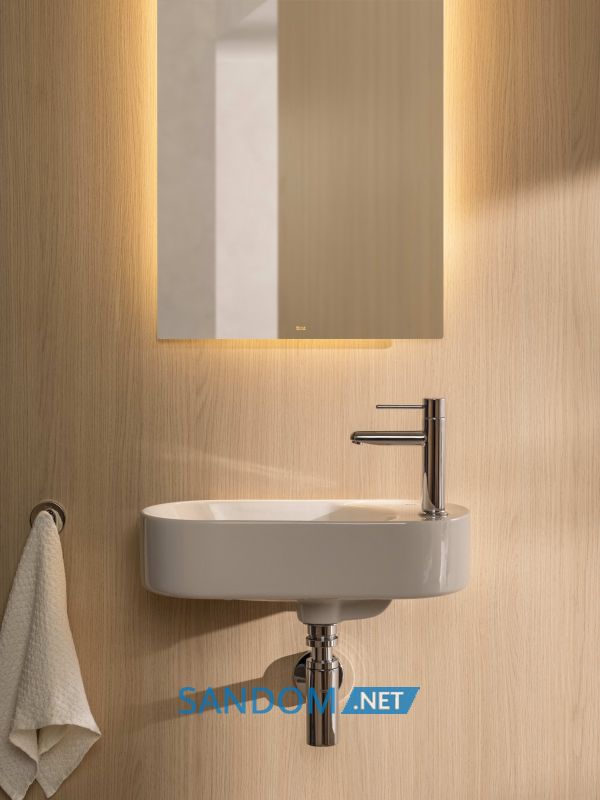 MERIDIAN асиметричний Compacto 50x27,5 см, білий