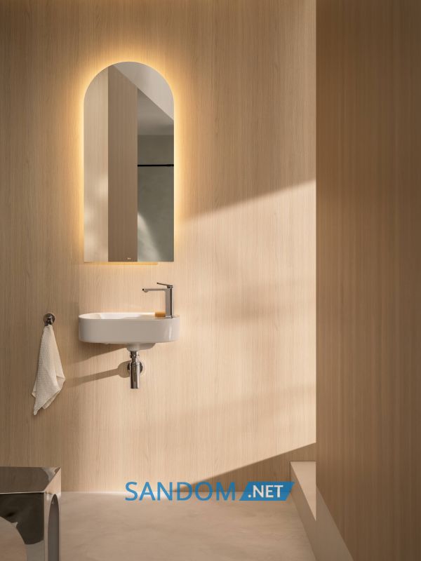 MERIDIAN асиметричний Compacto 50x27,5 см, білий