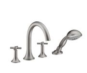 Axor Terrano - змішувач на край ванни на 4 отвори (хрестики) сатінокс HANSGROHE 37447810
