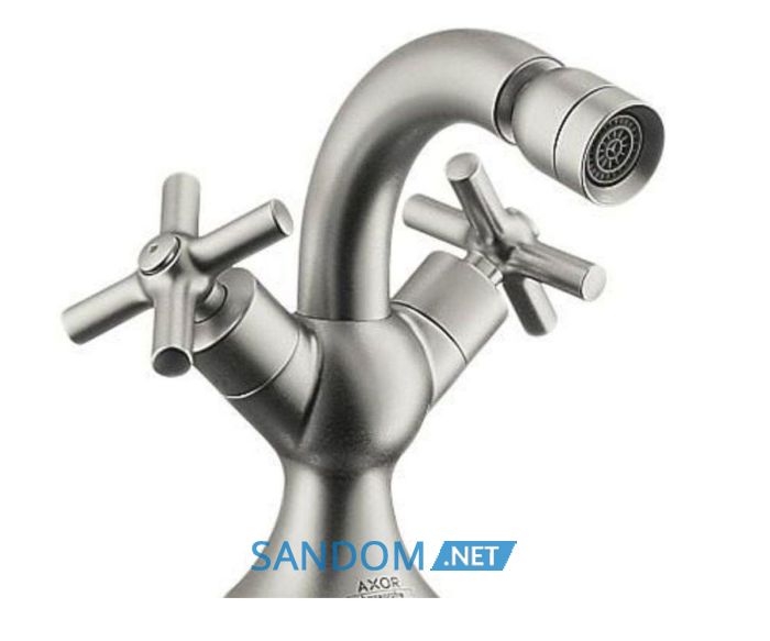 Axor Terrano - змішувач на біде (хрестики) сатінокс HANSGROHE 37230810