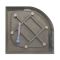 Піддон для душу акриловий Eger Tisza 90x90x15