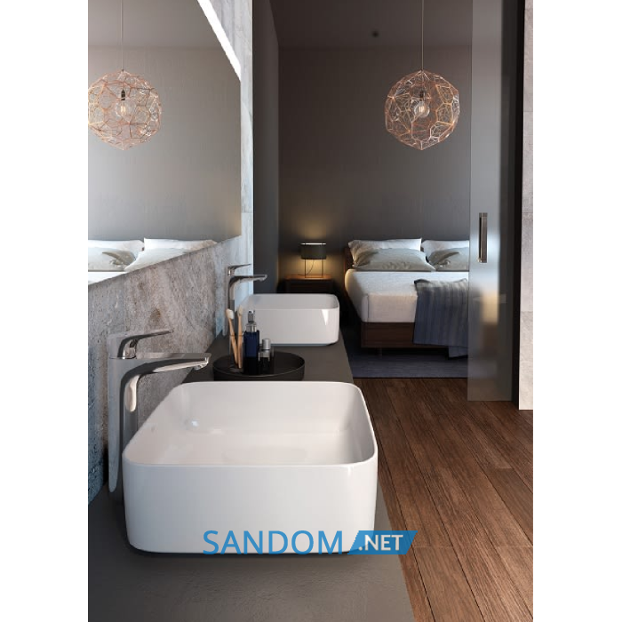 INSPIRA SOFT раковина 500*370*140мм, овальна, накладна, без отв. пiд змiшувач, без переливу