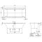 Squaro Edge 12 ванна 190*90см, з нiжками, з комплектом злив/перелив white (alpin)