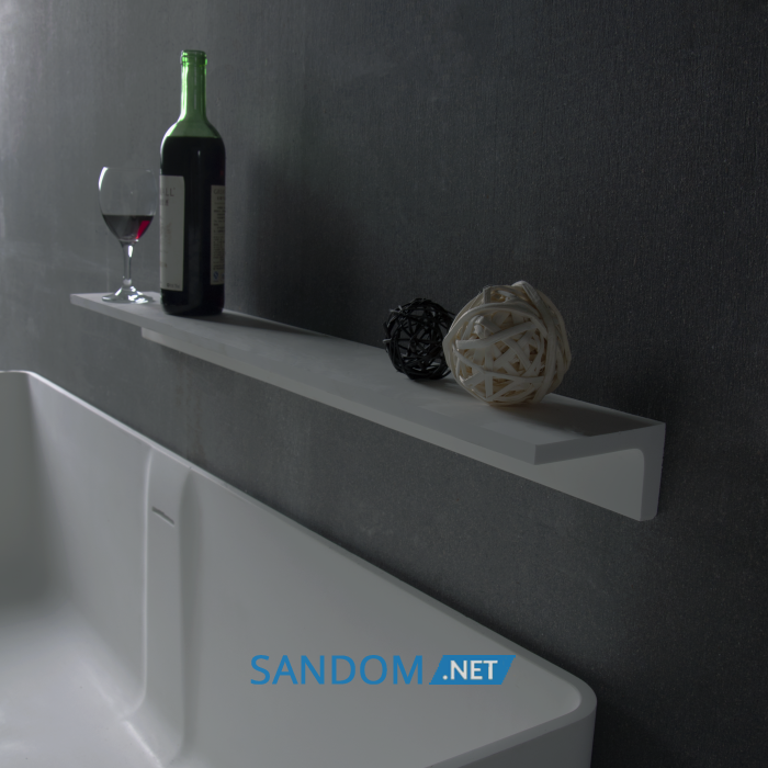 Поличка кам'яна Solid surface 450 * 120 * 65мм
