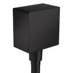 FixFit Шлангове під'єднання Square з клапаном зворотнього току, колiр покриття чорний матовий
