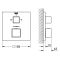 Змішувач для ванни GROHE GROHTHERM CUBE 24155000