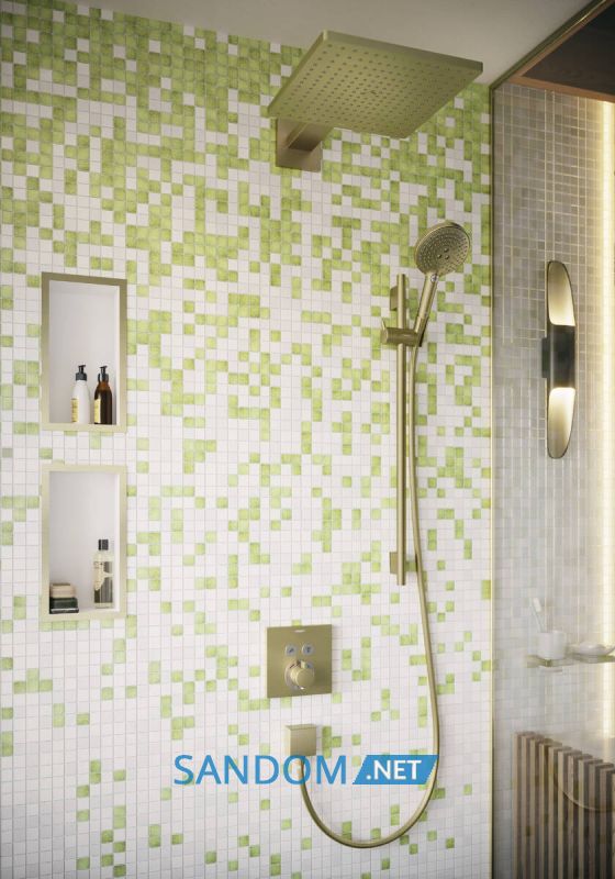 SHOWER SELECT термостат прихованого монтажу, для 2х споживачiв, шлiфована бронза