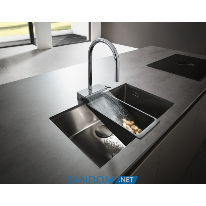 AQUNO SELECT M81змiшувач для кухнi 170, одноважiльний, з висувним душем, 3jet, sBox, хром