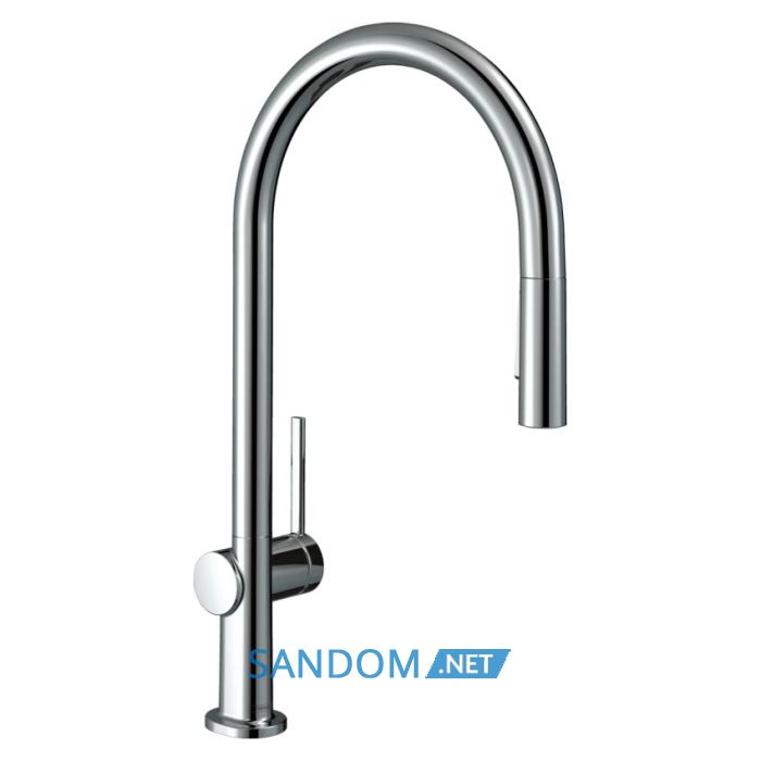 TALIS M54 змiшувач для кухнi, одноважiльний, 210, з витяжним душем, 2jet, sBox, хром