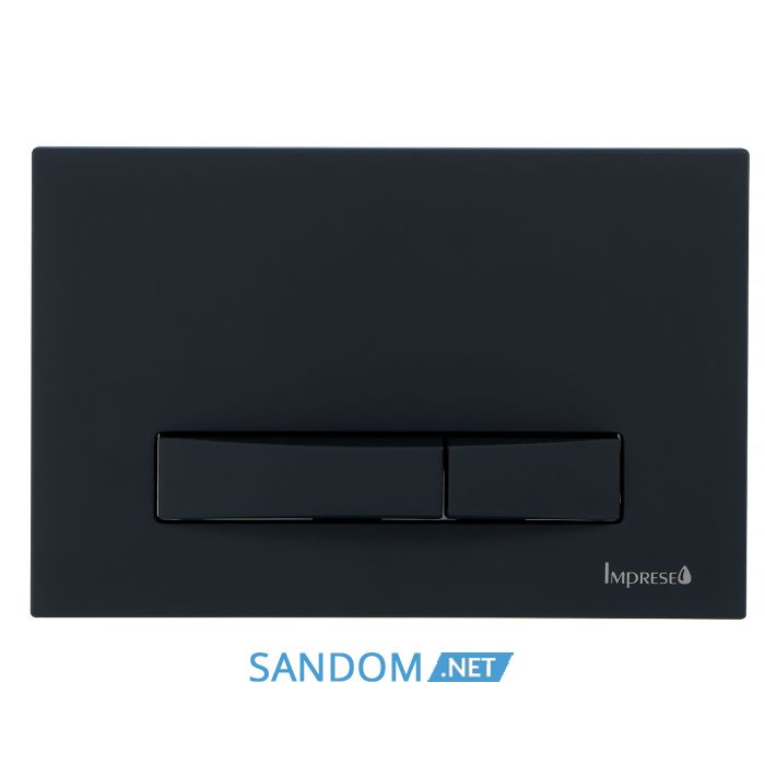 IMPRESE i7114, клавіша змиву, чорний soft-touch, пластик
