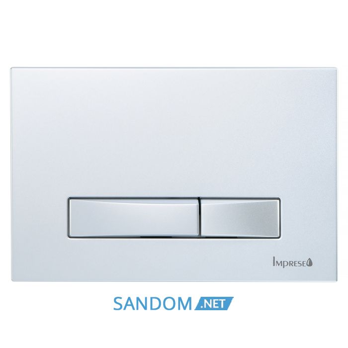 IMPRESE i7114, клавіша змиву, матовий хром, пластик