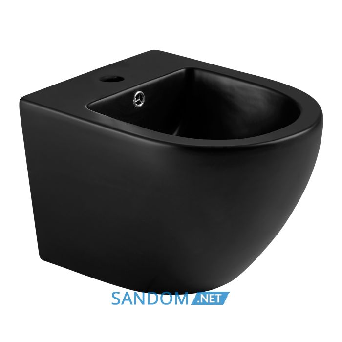 LESNA BLACK біде підвісне 49,5*37*32,5 см, чорне матове