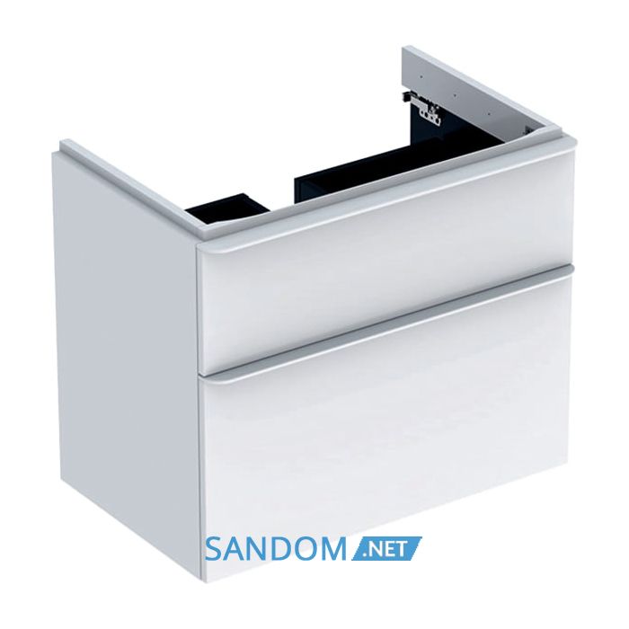 SMYLE SQUARE тумба для умивальника 73,4*61,7*47см, з 2мя ящ., білий