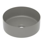 Умивальник накладний 35,8*35,8*13,7см круглий, matt grey