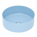 Умивальник накладний 35,8*35,8*13,7см круглий, matt blue