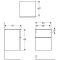SMYLE SQUARE тумба 45*60*47см, з 2 ящ., колір пісочно-сірий/фарбований високоглянцевий, пісочно-сірий/з матовим порошковим покриттям