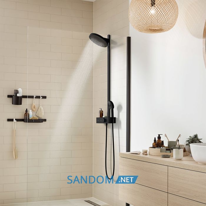 PULSIFY Showerpipe душова  система 260 з термостатом , чорний матовий