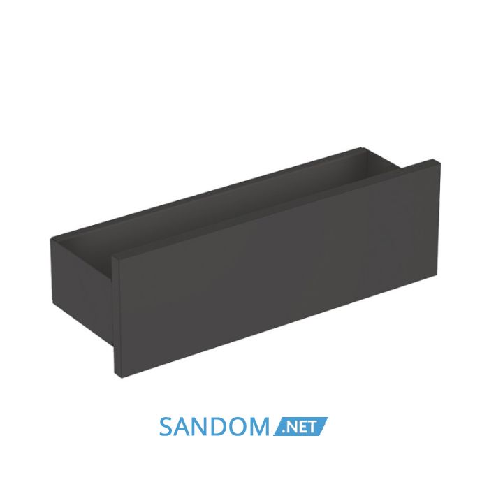 SMYLE SQUARE полка настінна 45*14,8*15см, лава/з порошковим покриттям матовий, лава/фарбований матовий