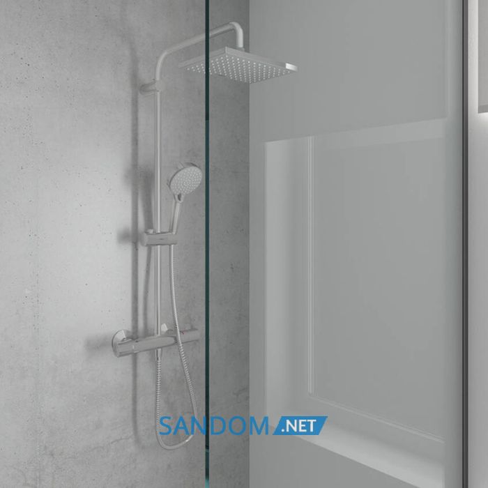 VERNIS SHAPE душова  система Showerpipe 230 з термостатом, 1jet