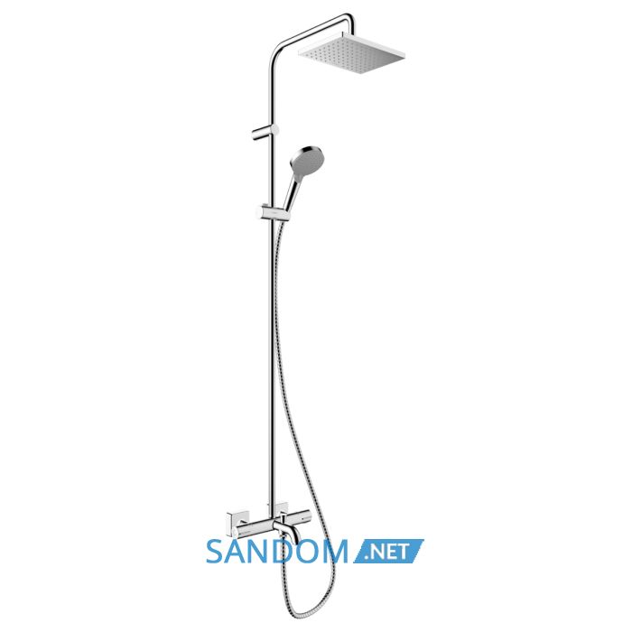 VERNIS SHAPE  душова система Showerpipe 230 з термостатом для ванни