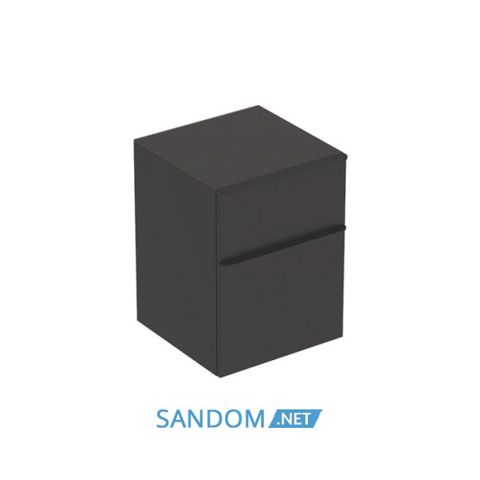 SMYLE SQUARE тумба 45*60*47см, з 2 ящ., лава/фарбований матовий, лава/з матовим порошковим покрыттям