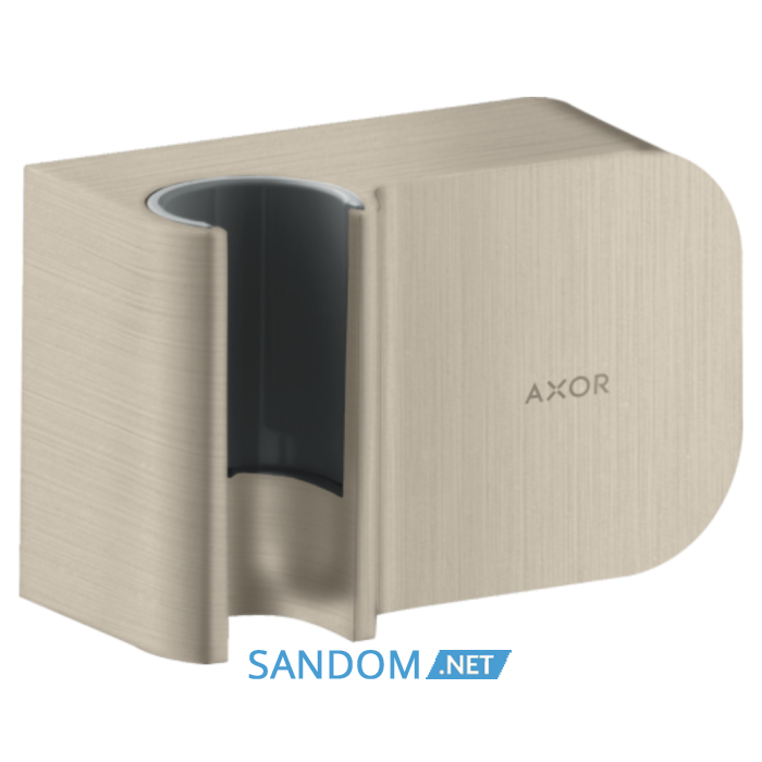 AXOR ONE шлангове з'єднання з тримачем для душу, Fixit Porter, колір шліфованний нікель