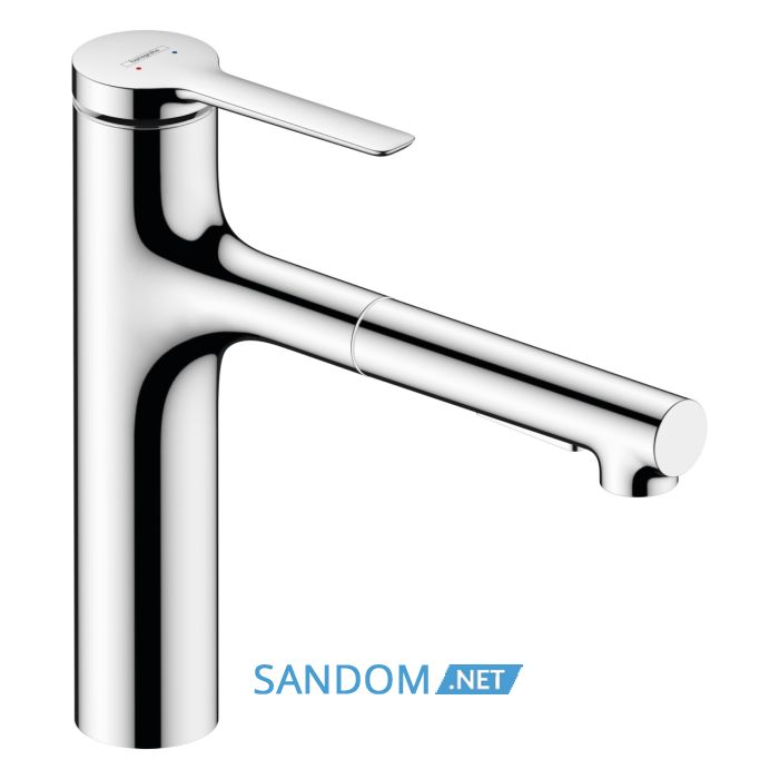 ZESIS M33 змішувач  для кухні 160, 2jet , з висувним виливом, Sbox lite