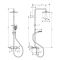 VERNIS SHAPE душева система Showerpipe 240 з термостатом для ванни, 1jet,  чорний матовий