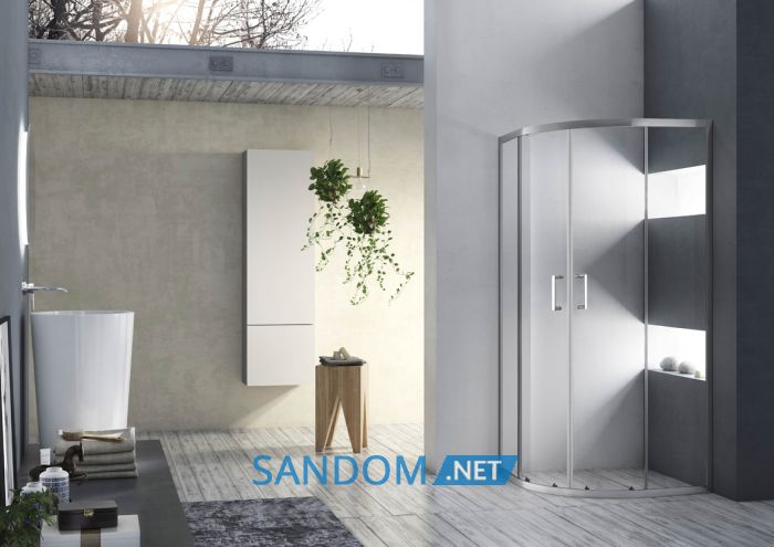VALTICE New душова кабіна кутова 90*90*190см, розсувні двері, скло прозоре