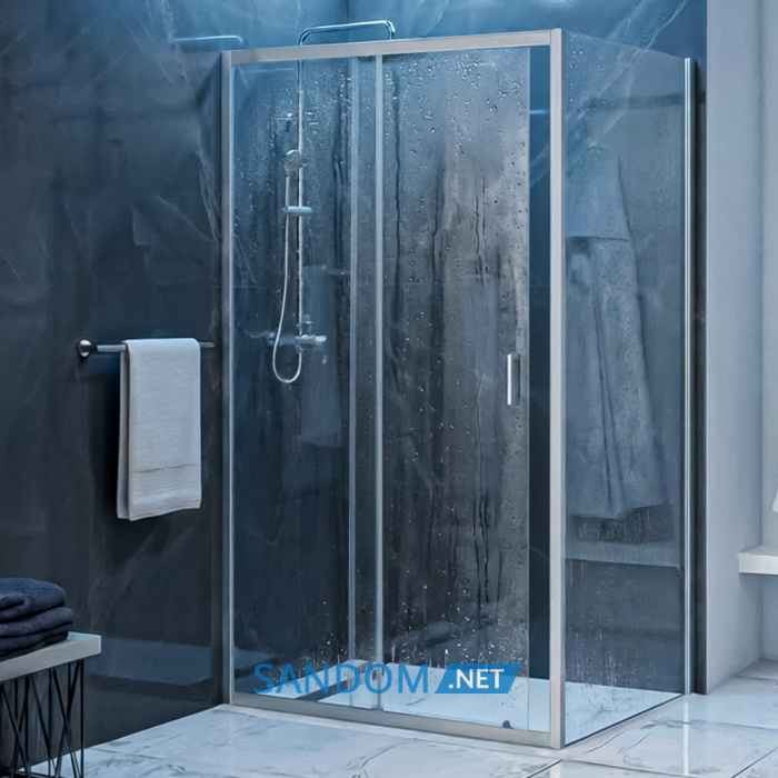 VALTICE New душова кабіна прямокутна 120*80*190см, розсувні двері, скло прозоре