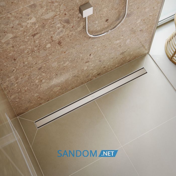 RAINDRAIN ORIGINAL  трап для душу 1200мм (комплект), колір сталь