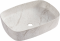 VOLLE PIEDRA умивальник накладний 50*37*13,5 см, світлий мармур
