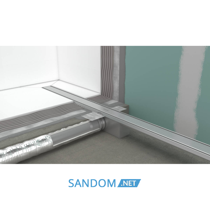 RAINDRAIN COMPACT монтажний комплект для стандартної  установки  1000мм, колір нержавіюча сталь