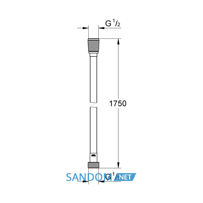 SILVERFLEX шланг для душу 1750 мм