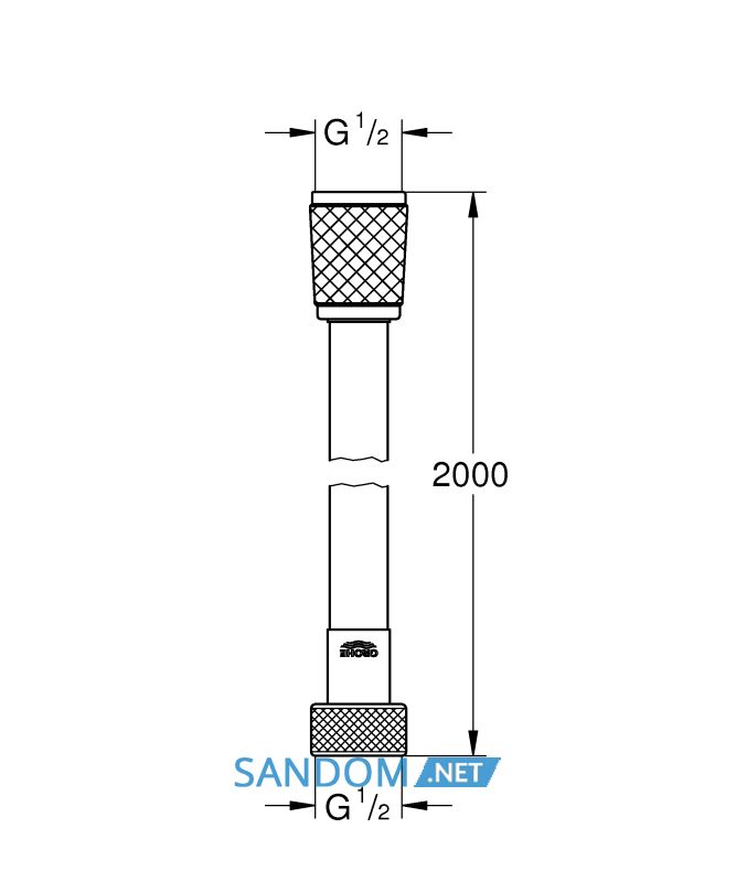 RELEXA FLEX шланг для душу 2000 мм