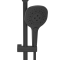 BILOVEC душовий гарнітур (лійка, штанга, шланг PVC), чорний матовий