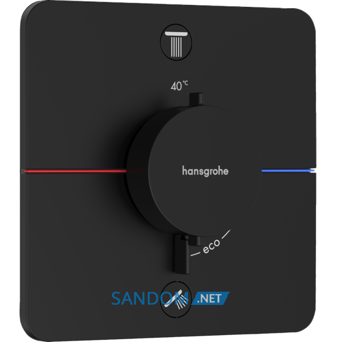 SHOWER SELECT COMFORT Q термостат для 2х споживачів, ПМ, колір чорний матовий