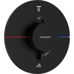 SHOWER SELECT COMFORT S термостат для 2х споживачів, ПМ, колір чорний матовий