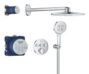 GROHTHERM SMARTCONTROL  набір прихованого  монтажу з верхнім душем 310  на 3 функції, колір хром