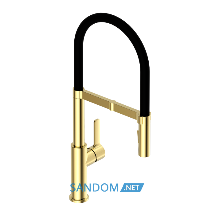 Смеситель для кухни Imprese BOA WS ZMK382509345 с гибким изливом и подключением питьевой воды