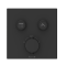JUDIT  Smart Click змішувач прихованого монтажу (термостат 2 функції, кнопкове перемикання,  регулювання потоку), чорний матовий